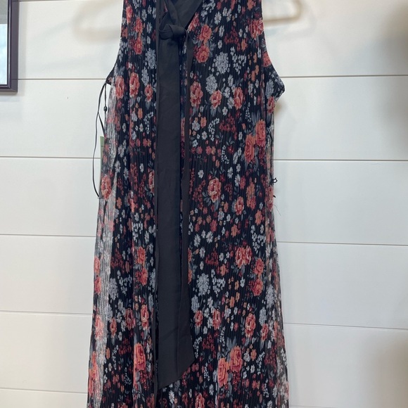 NWT Sam Edelman Floral Black Midi Maxi Dress size 4 - Picture 9 of 10